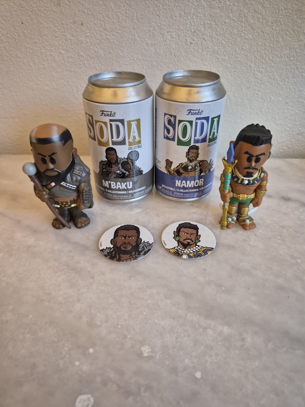 Funko Soda Black Panther M'Baku & Namor Collectible Figures - Brown/Green